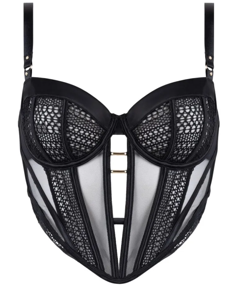 Missy Non-padded Unerwired Longline Bra - Black