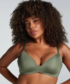 Mona padded non-underwired bra - Green