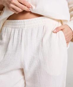 Muslin Pants - White