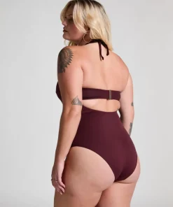 Neoprene Bandeau Bathinsuit - Purple