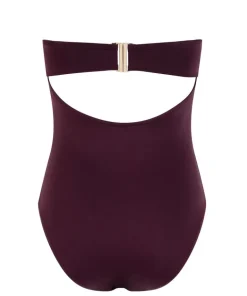 Neoprene Bandeau Bathinsuit - Purple