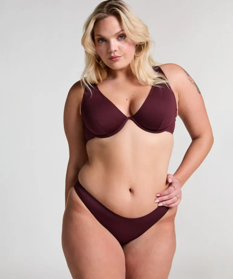 Neoprene Highleg Bikinibottom - Purple