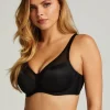 Nina Non-Padded Underwired Minimizer Bra - Black