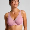 Nina Non-Padded Underwired Minimizer Bra - Pink