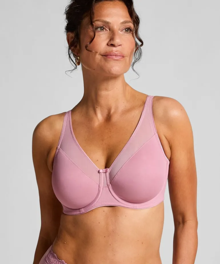 Nina Non-Padded Underwired Minimizer Bra - Pink