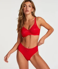 Nina Non-Padded Underwired Minimizer Bra - Red