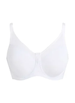 Nina Non-Padded Underwired Minimizer Bra - White