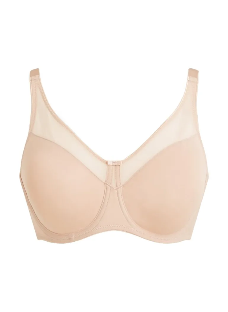 Nina Non-Padded Underwired Minimizer Bra - Beige