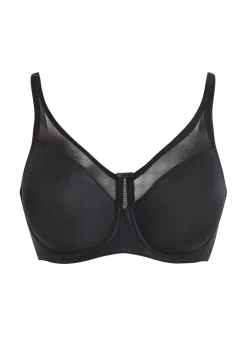 Nina Non-Padded Underwired Minimizer Bra - Black