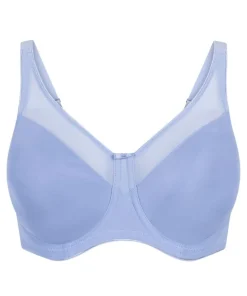 Nina Non-Padded Underwired Minimizer Bra - Blue