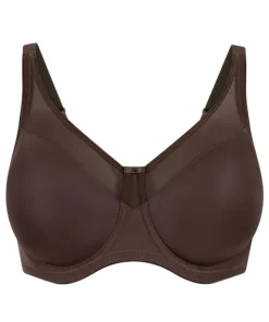 Nina Non-Padded Underwired Minimizer Bra - Brown