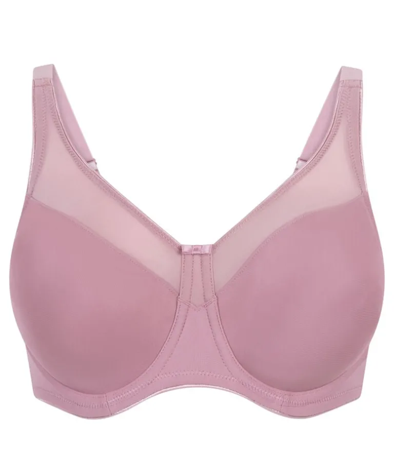 Nina Non-Padded Underwired Minimizer Bra - Pink