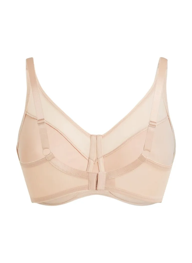 Nina Non-Padded Underwired Minimizer Bra - Beige