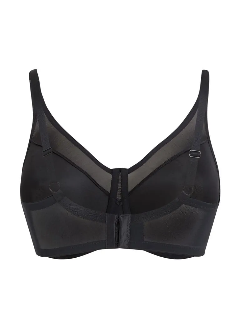 Nina Non-Padded Underwired Minimizer Bra - Black