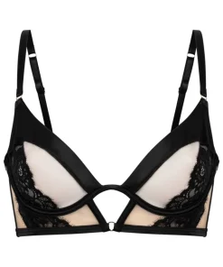 Nisha Non-Padded Underwired Longline Bra - Black