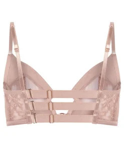 Nisha Non-Padded Underwired Longline Bra - Beige