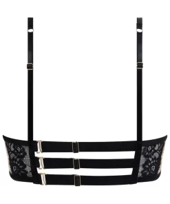Nisha Non-Padded Underwired Longline Bra - Black