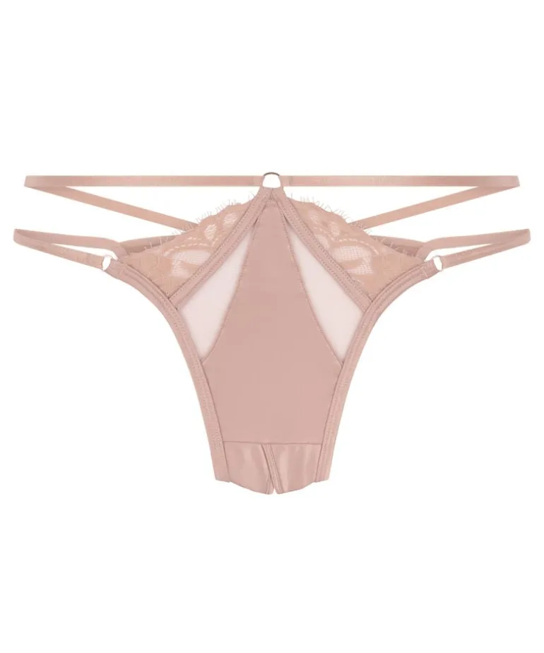 Nisha Open Crotch Brazilian - Beige
