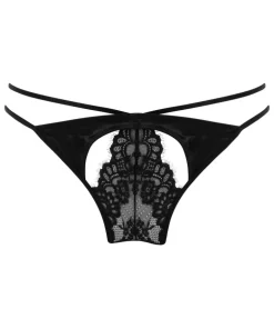 Nisha Open Crotch Brazilian - Black