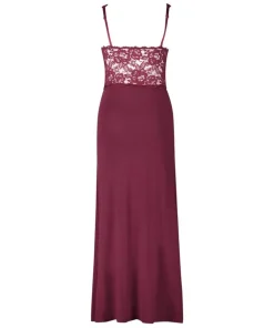 Nora Lace Long Slip Dress - Purple