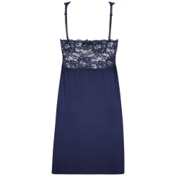 Nora Lace Slip Dress - Blue