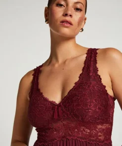 Nora Lace Slip Dress - Purple