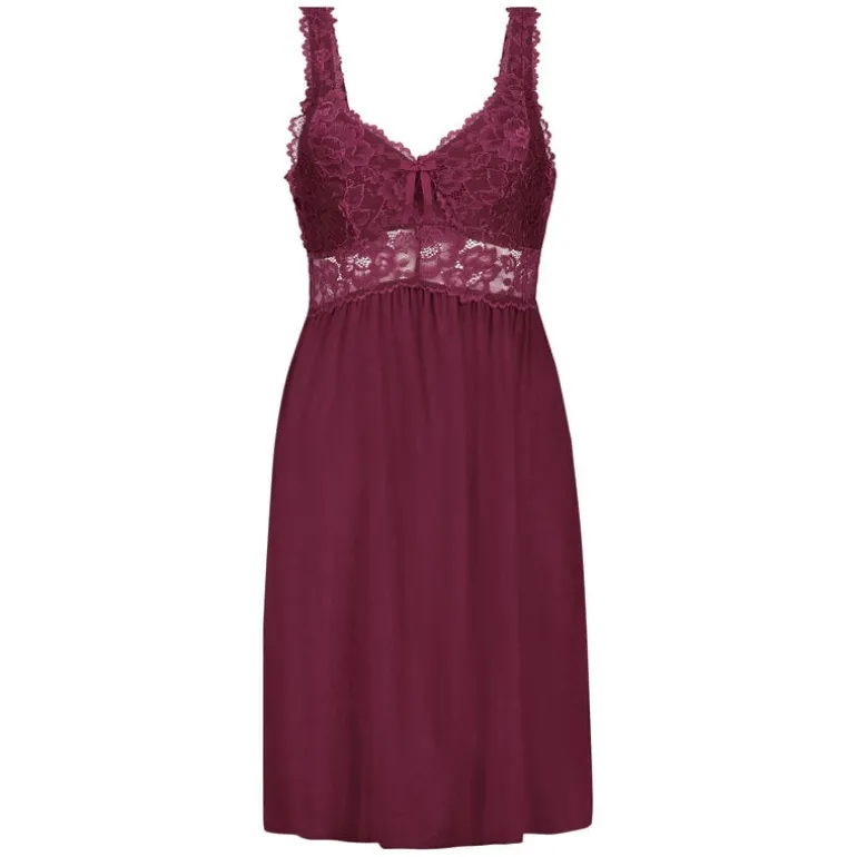 Nora Lace Slip Dress - Purple