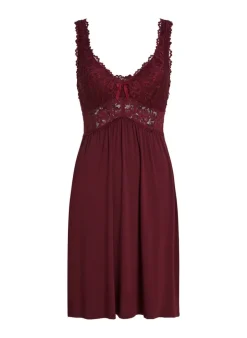 Nora Lace Slip Dress - Purple