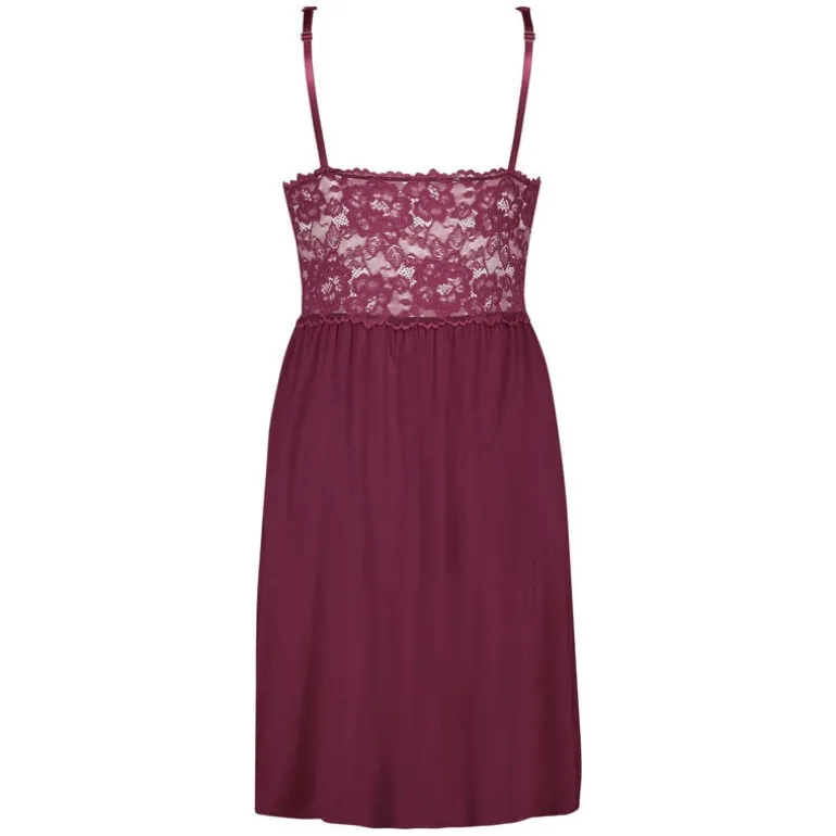 Nora Lace Slip Dress - Purple