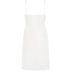 Nora Lace Slip Dress - White