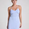 Nova Jersey Slip Dress - Blue