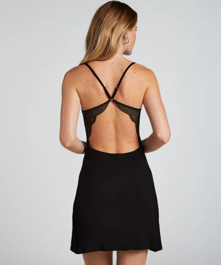Nova Jersey Slip Dress - Black