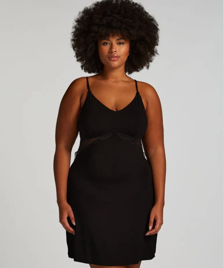 Nova Jersey Slip Dress - Black