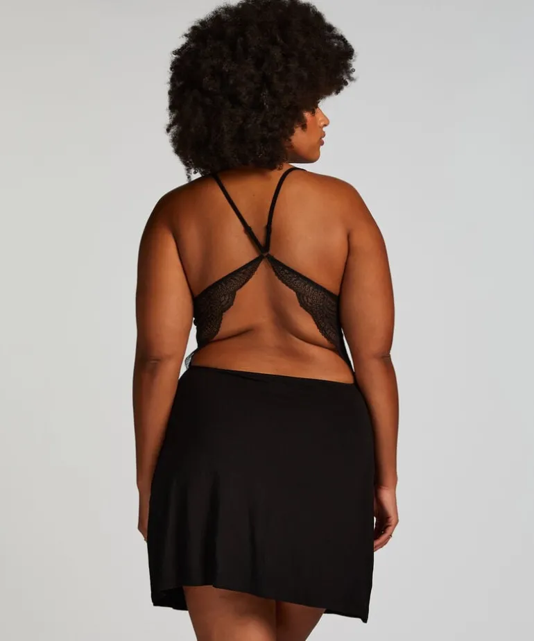 Nova Jersey Slip Dress - Black