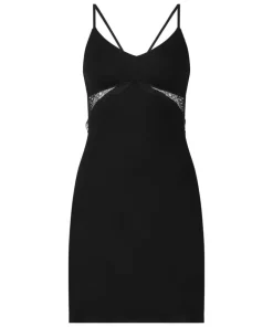 Nova Jersey Slip Dress - Black