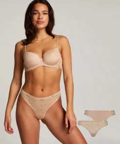2-pack Angie Thongs - Beige