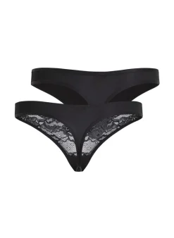 2-pack Angie Thongs - Black