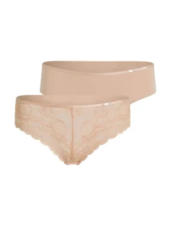 2-pack of Angie Brazilian knickers - Beige