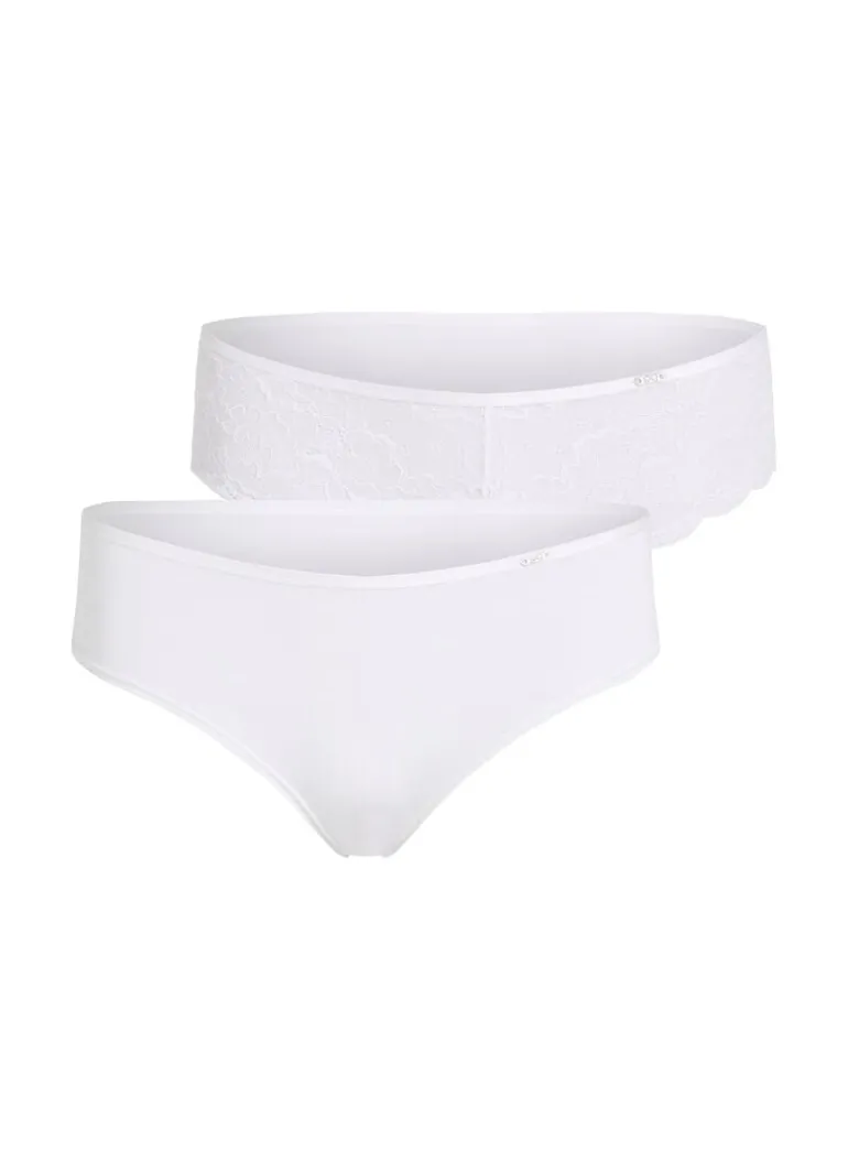 2-pack of Angie Brazilian knickers - White