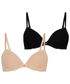 2-Pack Padded Underwired Bra - Beige