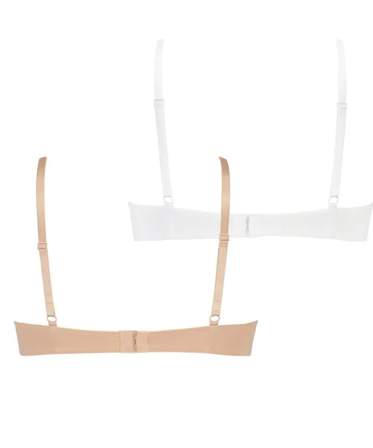 2-Pack Padded Underwired Bra - White