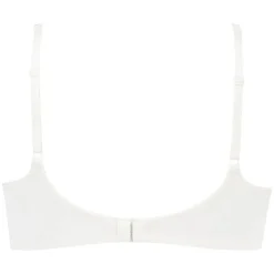 Padded Underwired Bra Satin Fleece - White
