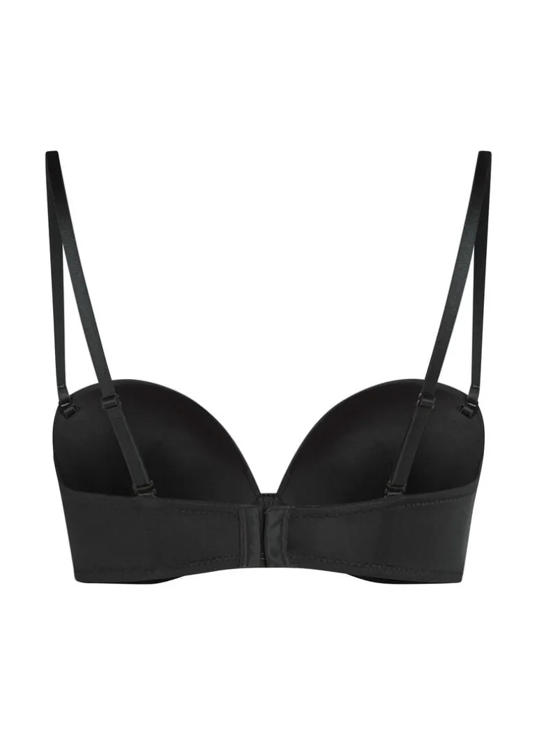 Padded Underwired Strapless Maximizer Bra - Black