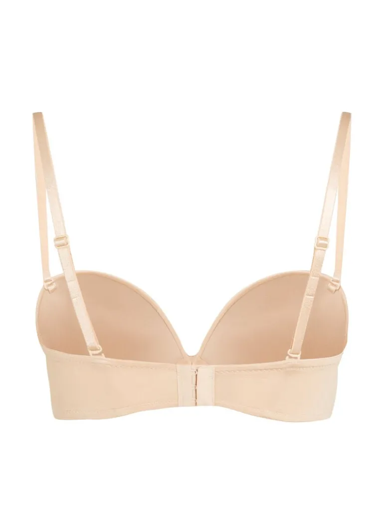 Padded Underwired Strapless Maximizer Bra - Beige