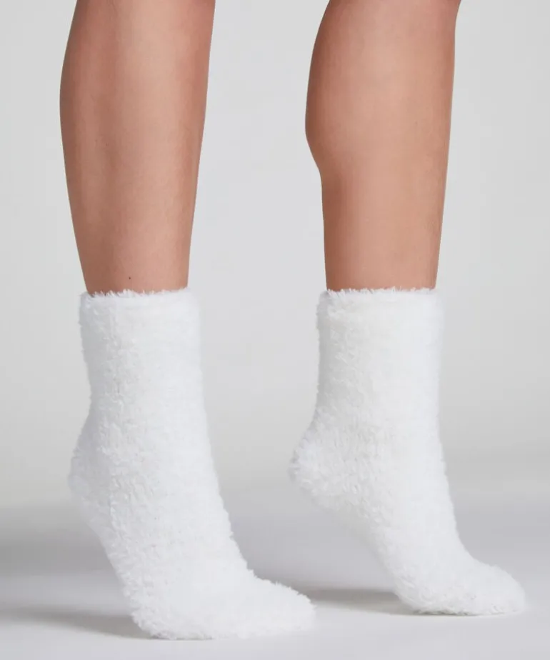 1 pair of knitted socks - White