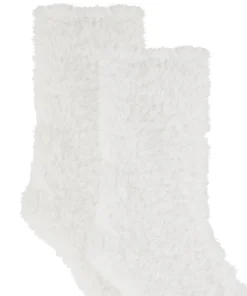 1 pair of knitted socks - White