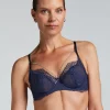 Pearlene Non-Padded Underwired Bra - Blue