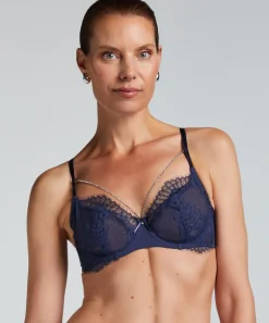 Pearlene Non-Padded Underwired Bra - Blue