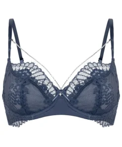 Pearlene Non-Padded Underwired Bra - Blue