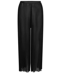 Plisse Pants - Black